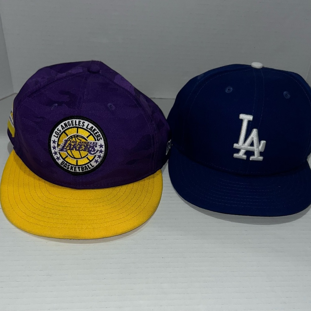 Los Angeles Dodgers Lakers New Era Hat Fitted SnapBack Hat Bundle Lot